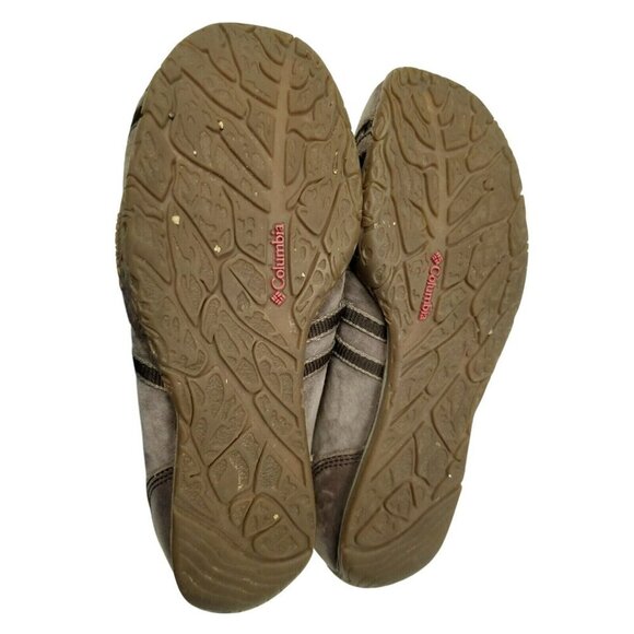 Columbia Kaci Womens Slip-On Shoes Size 6.5 Brown Suede Comfort Walking Flats - Picture 5 of 10